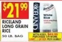 Compare Foods Riceland long grain rice offer