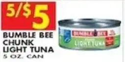 Compare Foods Bumble Bee chunk light tuna offer