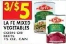 Compare Foods La Fe mixed vegetables offer