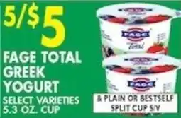 Associated Fage Total Greek Yogurt offer