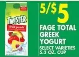 Associated Fage Total Greek Yogurt offer
