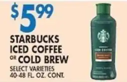 Associated Starbucks iced coffee or cold brew offer