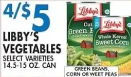Associated Libby's vegetables offer