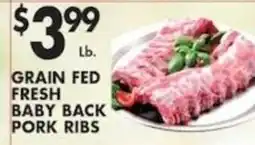 Associated Grain Fed Fresh Baby Back Pork Ribs offer