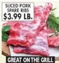 Associated Sliced pork spare ribs offer