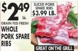 Associated Sliced Pork Spare Ribs offer