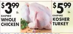 Associated Empire whole chicken offer