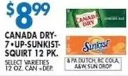 Compare Foods Canada Dry 7-up Sunkist Squirt offer