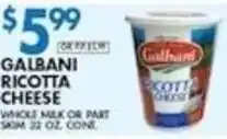 Compare Foods Galbani ricotta cheese offer