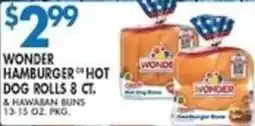 Compare Foods Wonder hamburger hot dog rolls & hawaiian buns offer
