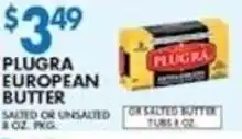 Compare Foods Plugra unsalted butter offer