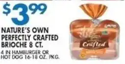 Compare Foods Nature's Own Perfectly Crafted Brioche offer