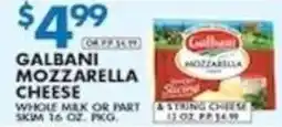 Compare Foods Galbani mozzarella cheese offer