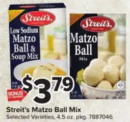 Giant Food Streit's Matzo Ball Mix offer