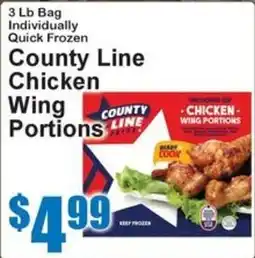 Super Fresh County Line Chicken Wing Portions offer