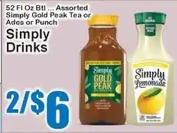 Super Fresh Simply Drinks offer