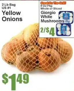 Super Fresh Giorgio white mushrooms offer