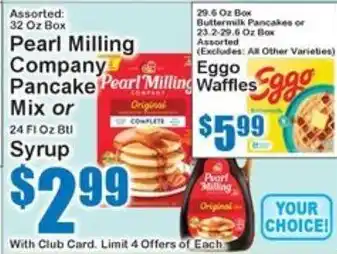 Pearl Milling Company Pancake Mix or Syrup