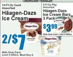Super Fresh Haagen-Dazs ice cream offer
