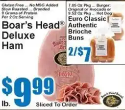 Super Fresh Boar's Head Deluxe Ham offer