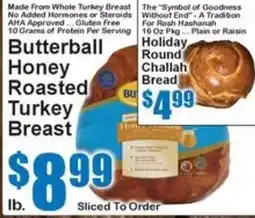 Super Fresh Butterfly Honey Roasted Turkey Breast offer