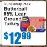 Super Fresh Butterball ground turkey offer