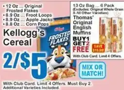 Super Fresh Kellogg's Frosted Flakes offer
