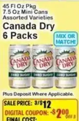 Super Fresh Canada Dry offer