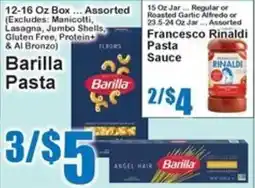 Super Fresh Barilla Pasta offer