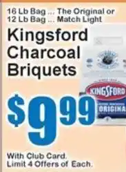 Super Fresh Kingsford charcoal briquets offer