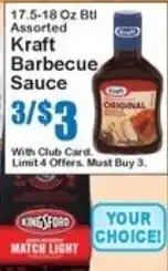 Super Fresh Kraft Barbecue Sauce offer