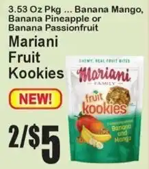 Super Fresh Mariani fruit kookies offer