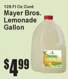 Super Fresh Mayer Bros. Lemonade offer