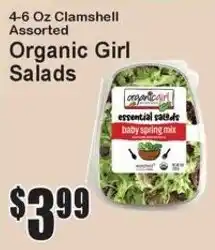 Super Fresh Organic Girl Salads offer