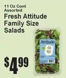 Super Fresh Fresh Attitude Family Size Salads offer