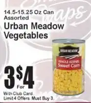 Super Fresh Urban Meadow Vegetables offer