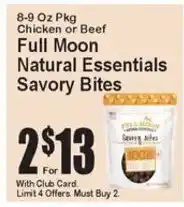 Super Fresh Full Moon Natural Essentials Savory Bites offer