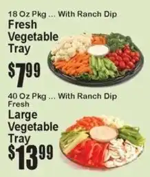 Super Fresh Fresh Vegetable Tray offer
