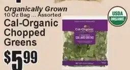 Super Fresh Cal-Organic chopped greens offer