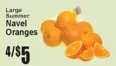 Super Fresh Large Summer Navel Oranges offer