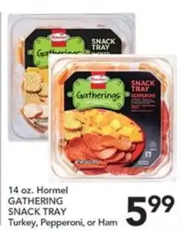 Pete's Fresh Market Hormel gathering snack tray offer