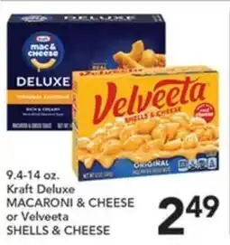 Pete's Fresh Market Kraft Deluxe Macaroni & Cheese or Velveeta Shells & Cheese offer