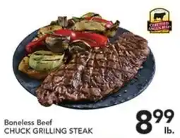 Pete's Fresh Market Certified Angus Beef Boneless Beef Chuck Grilling Steak offer