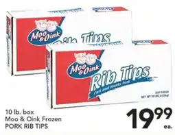 Pete's Fresh Market Moo & Oink frozen pork rib tips offer