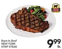 Pete's Fresh Market Bone-In Beef New York Strip Steak offer