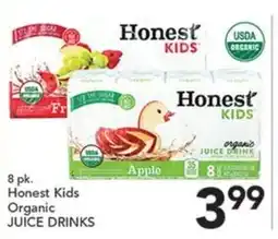 Pete's Fresh Market Honest Kids Organic Juice Drinks offer