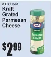 Super Fresh Kraft grated parmesan cheese offer