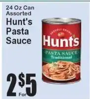 Super Fresh Hunt's pasta sauce offer