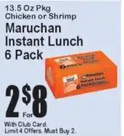 Super Fresh Maruchan Instant Lunch offer