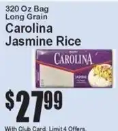 Super Fresh Carolina jasmine rice offer